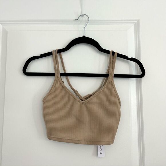 For Love and Lemons Tan Eva Crop Top Camisole XS - Picture 4 of 12